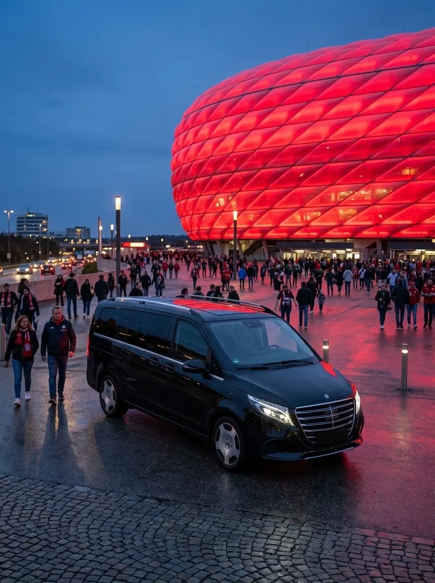 Mercedes V-Klasse vor Allianz Arena München