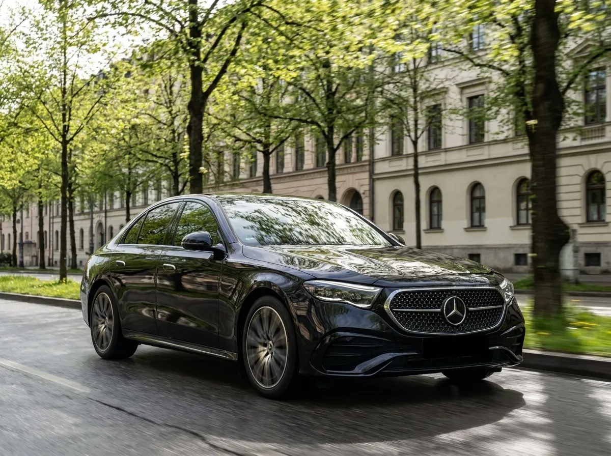 Mercedes-Benz E-Klasse in Fahrt München